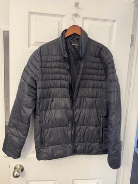 Oakley Black Quilted Packable Puffer Jacket